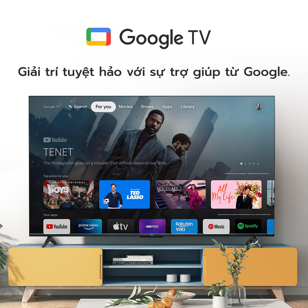 Google Tivi TCL 43 inch 4K HDR